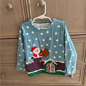 Mini Boden Christmas Santa Lift the Flap Shirt